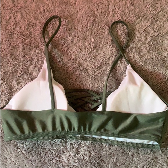 olive green bikini top - Picture 2 of 2